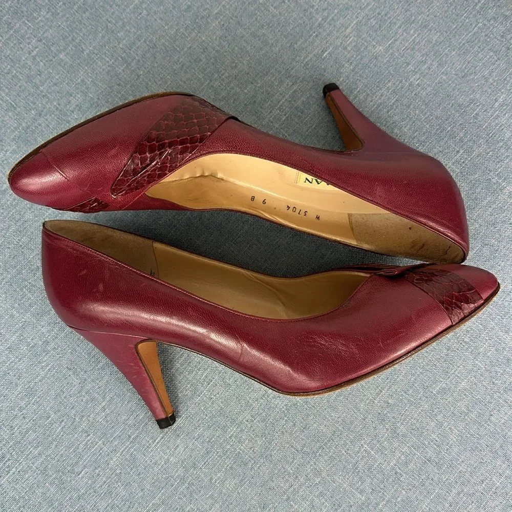 Cole Haan Burgundy Leather Pumps Size 9 B